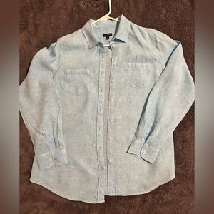 Talbots Linen button front shirt